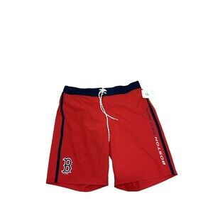 Men’s GIII Sports by Carl Banks Boston Red Sox Swim Trunks XL Red Lace up